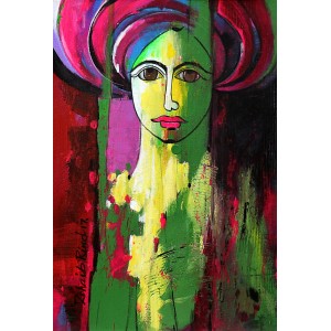 Zohaib Rind, 10 x 15 Inch, Acrylic on Canvas, Figurative Painting, AC-ZR-049